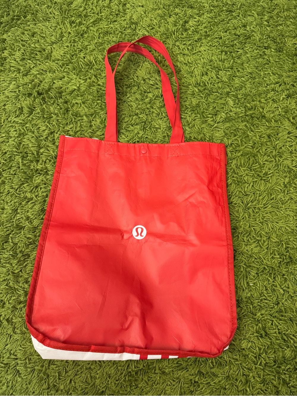 lululemon athletica Red Logo Tote Bag